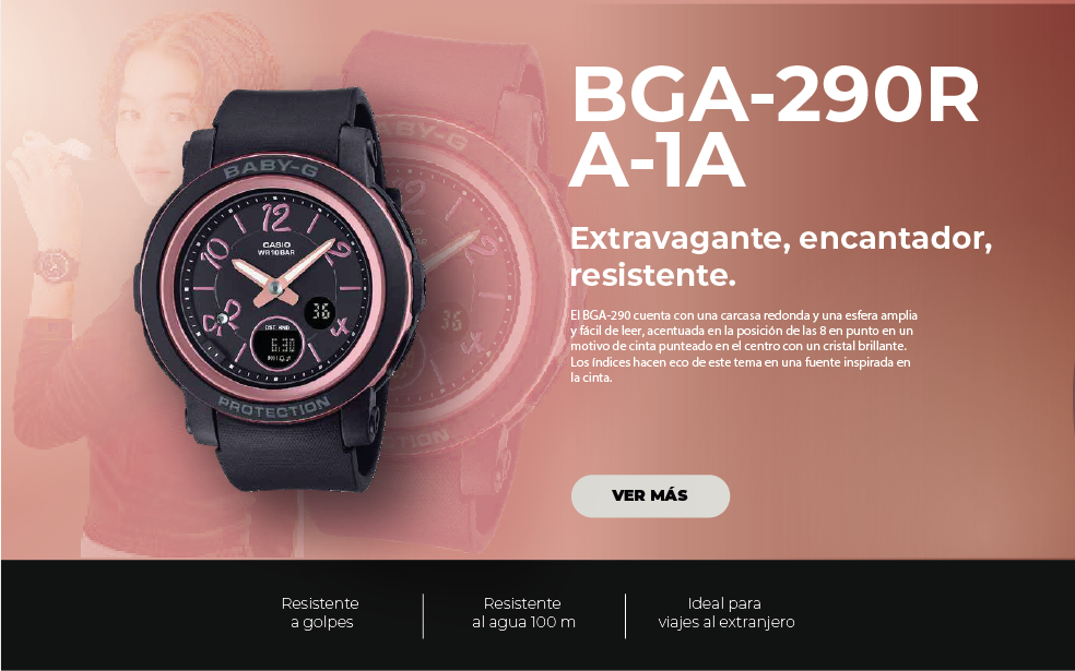 BGA-290RA reloj gshock guatemala
