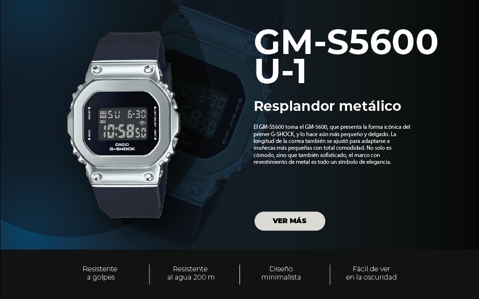 banner reloj gshock guatemala modelo GM-S5600U