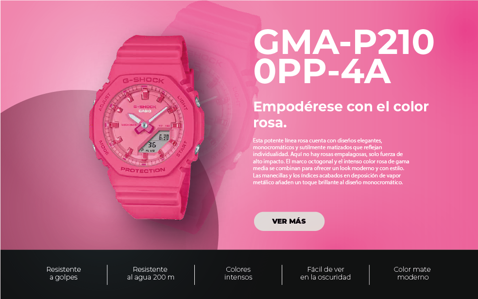reloj gshock modelo GMA-P2100PP