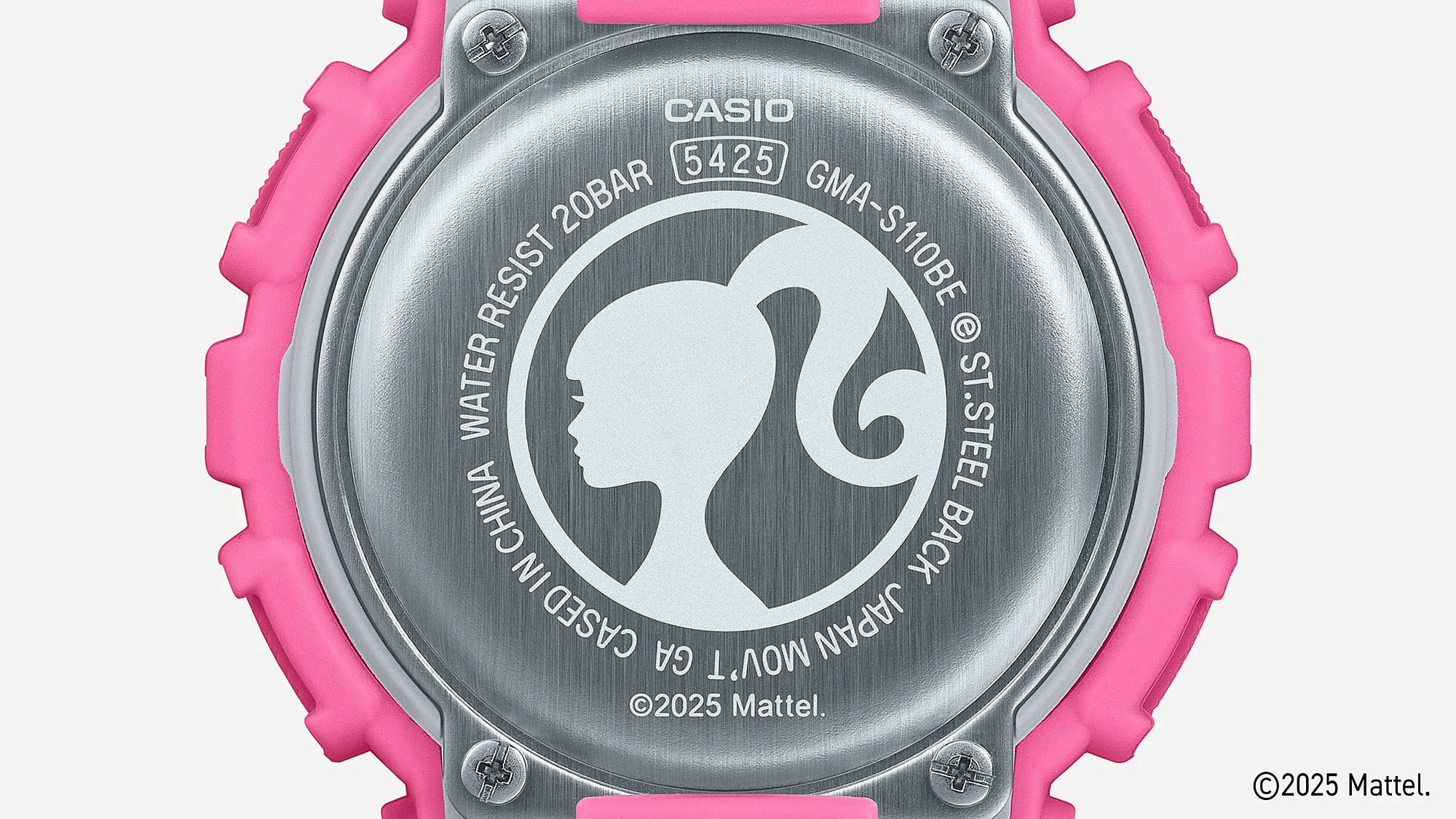 GMA-S110BE reloj en colabnoracion con barbie gshock