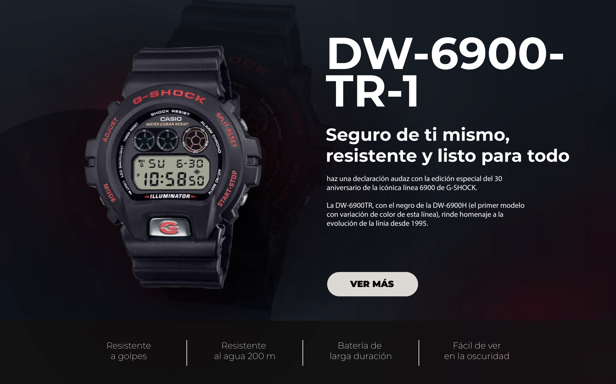 relojes g-shock dw-6900-tr-1