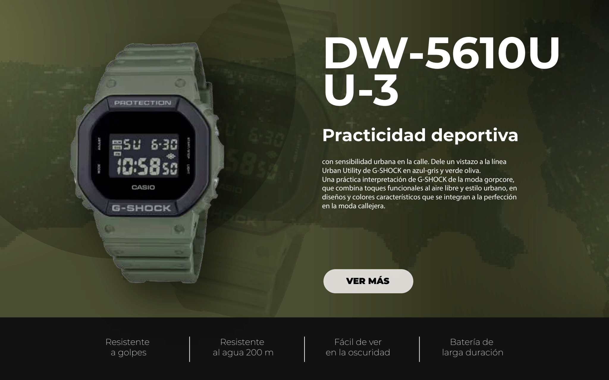relojes g-shock dw-5610u u-3