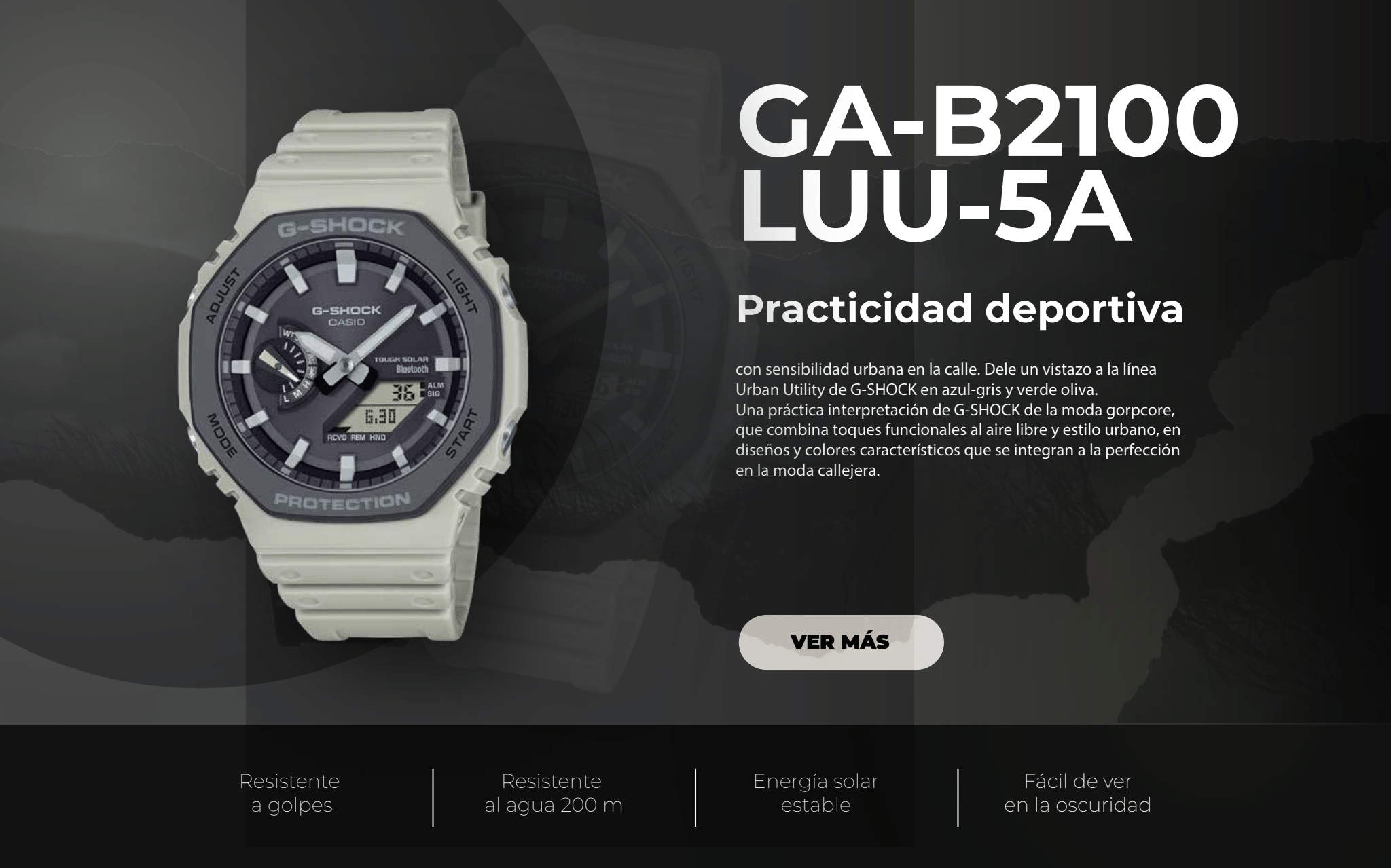 relojes g-shock ga-b2100 luu-5a